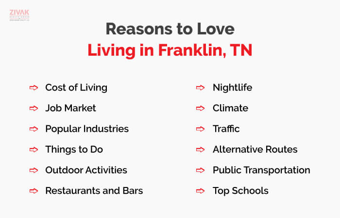 Reasons to Love Living in Franklin, TN